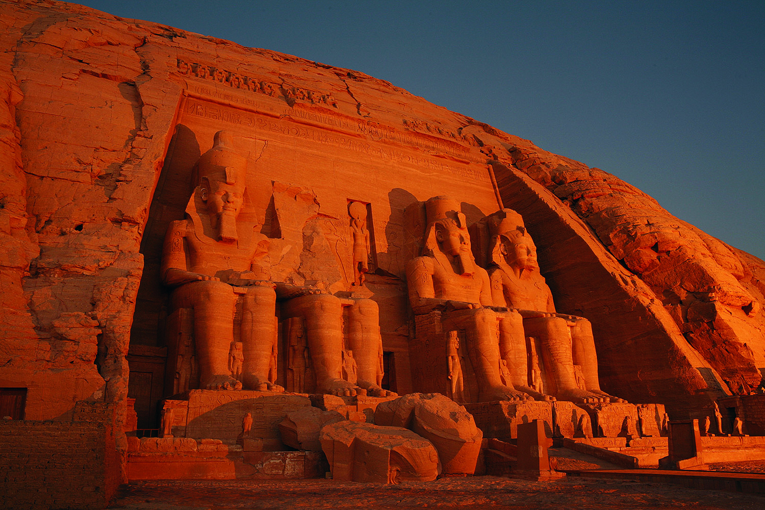Image of the Temple of Ramesses II at Abu Simbel